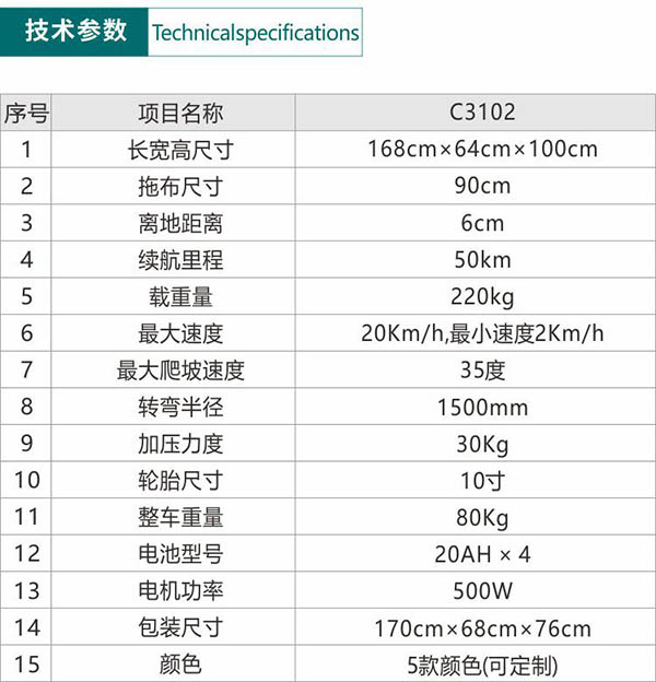 电动城西尘推车C3102